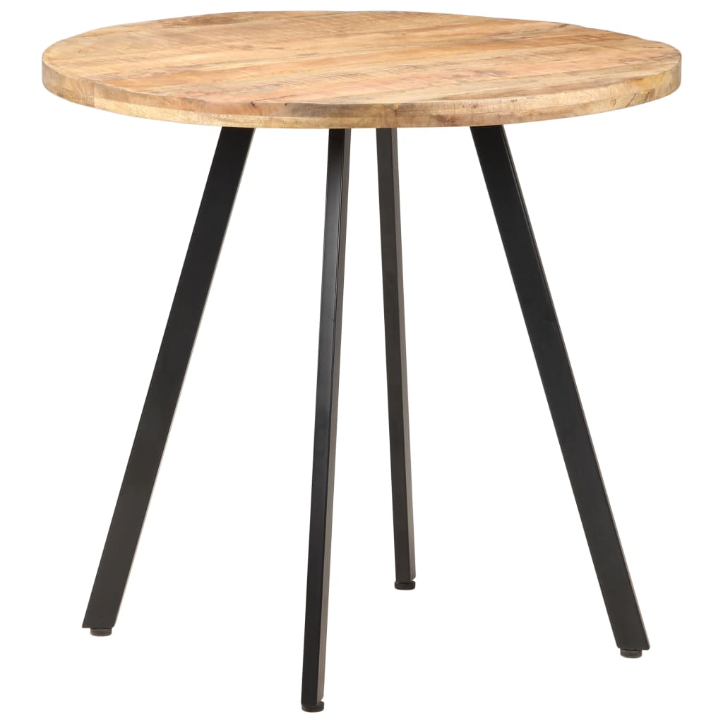 Mesa de jantar 80 cm madeira de mangueira áspera