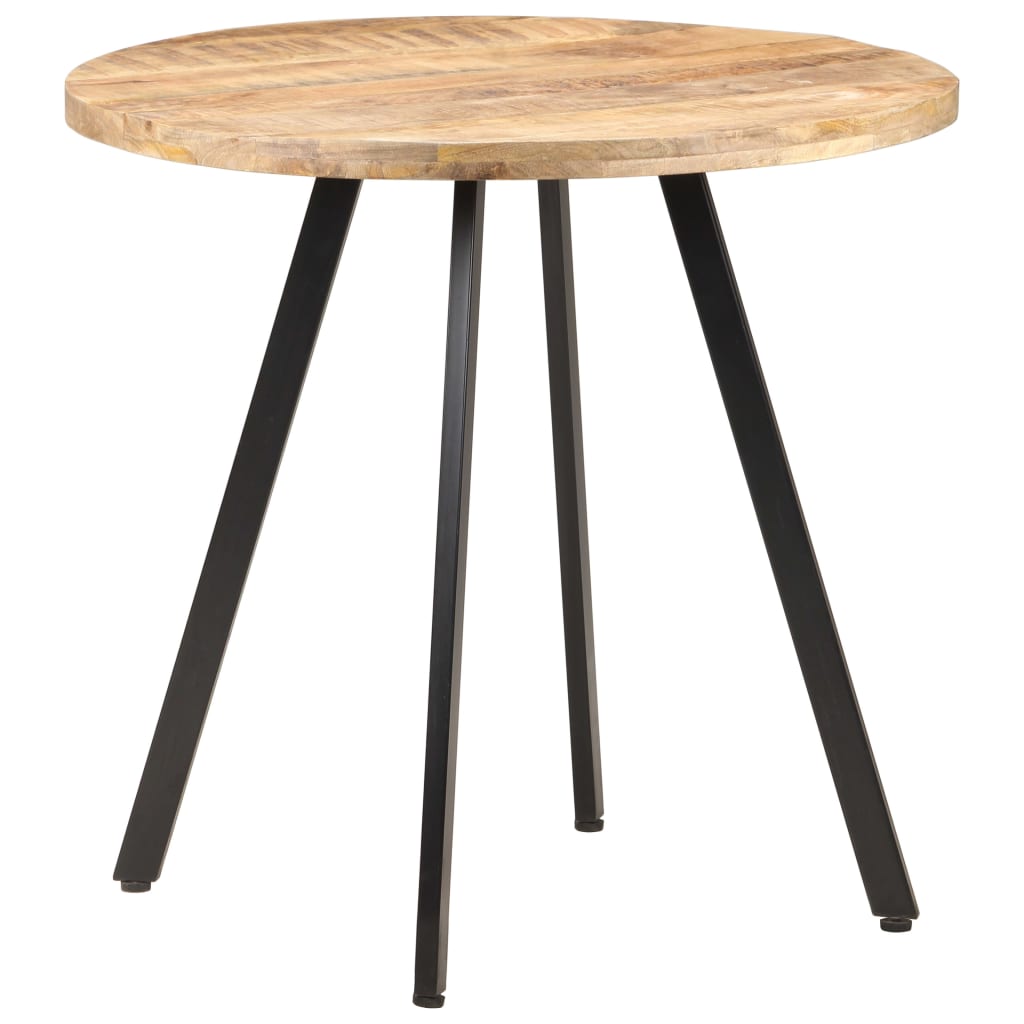 Mesa de jantar 80 cm madeira de mangueira áspera