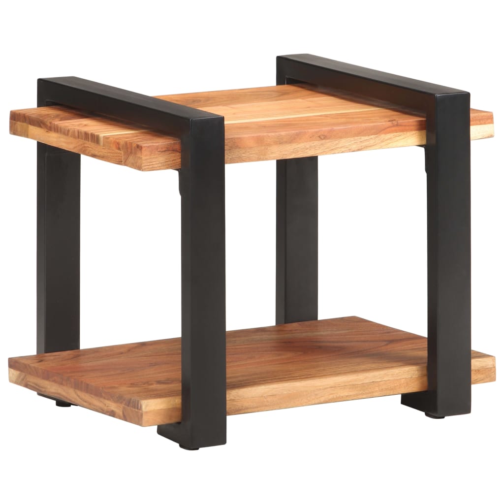 Mesa de cabeceira 50x40x40 cm madeira de acácia maciça