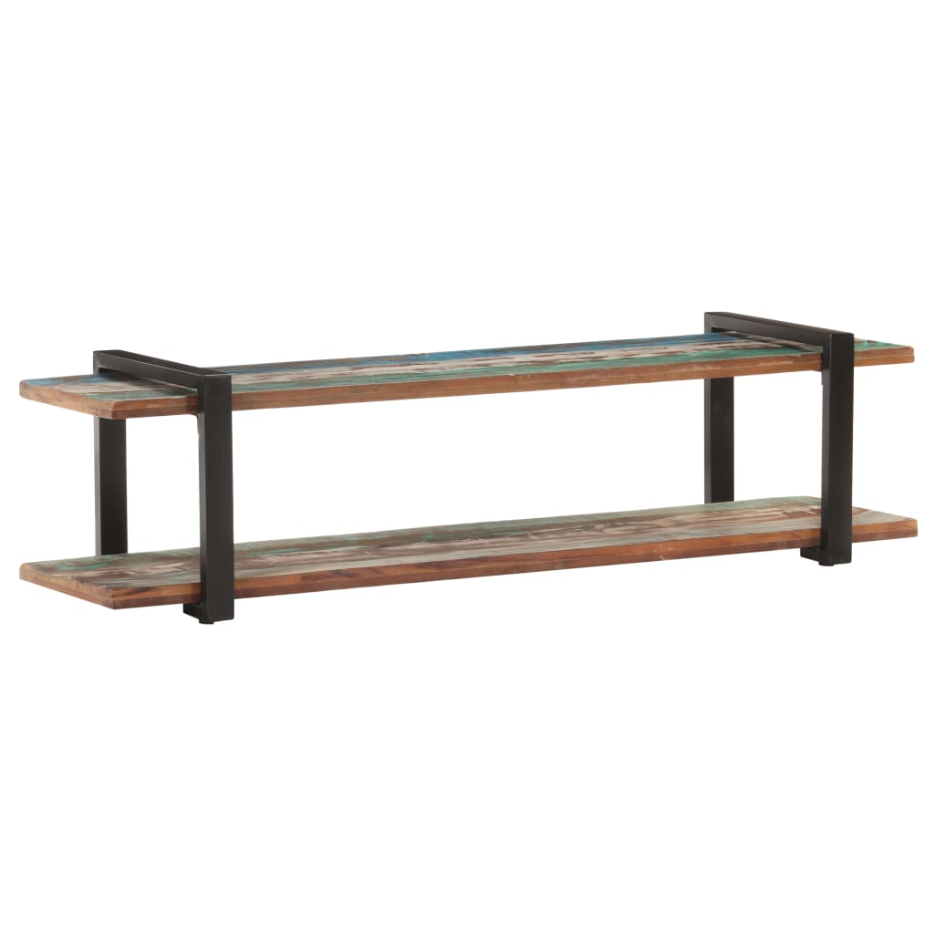 Móvel de TV 160x40x40 cm madeira recuperada maciça