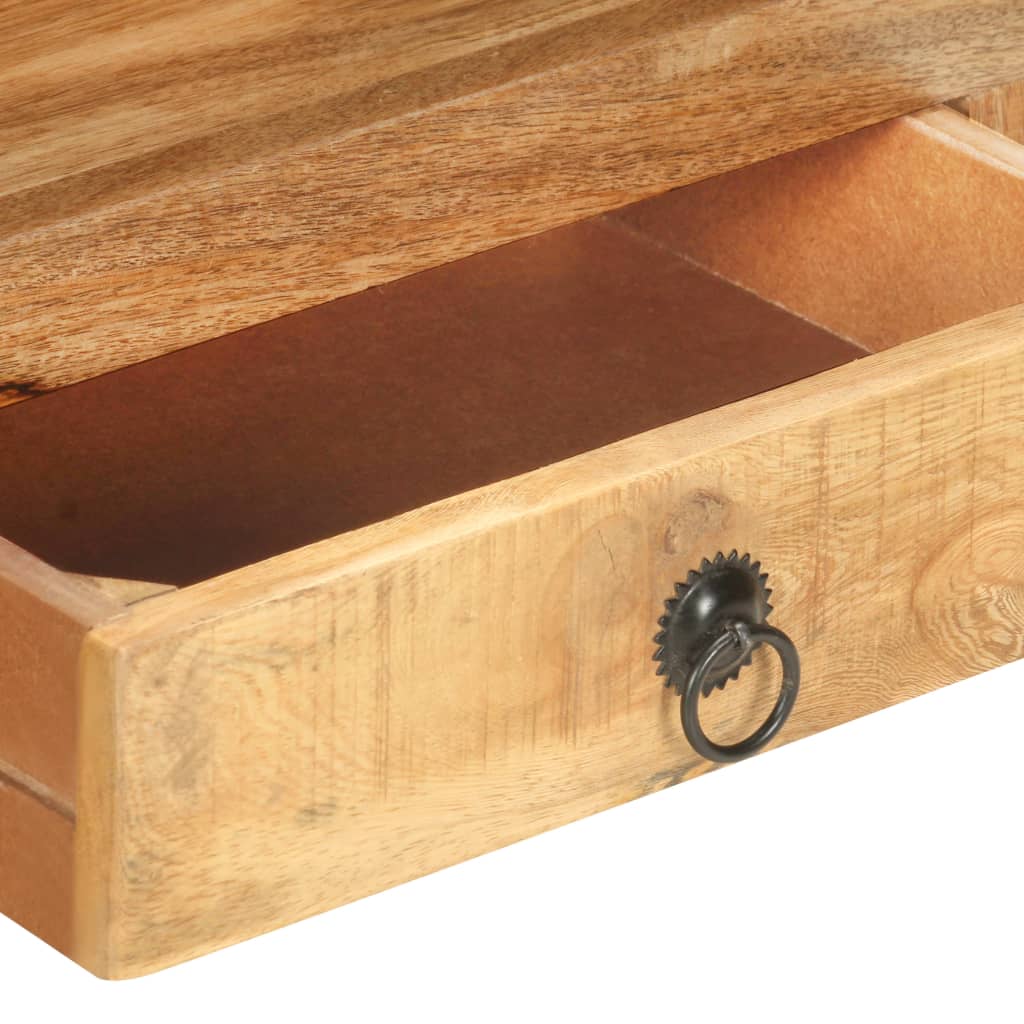 Móvel de TV 117x30x41 cm madeira de mangueira áspera maciça