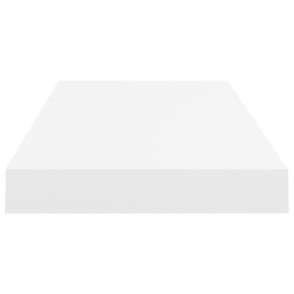 Prateleiras de parede suspensas 2 pcs 60x23,5x3,8cm MDF branco
