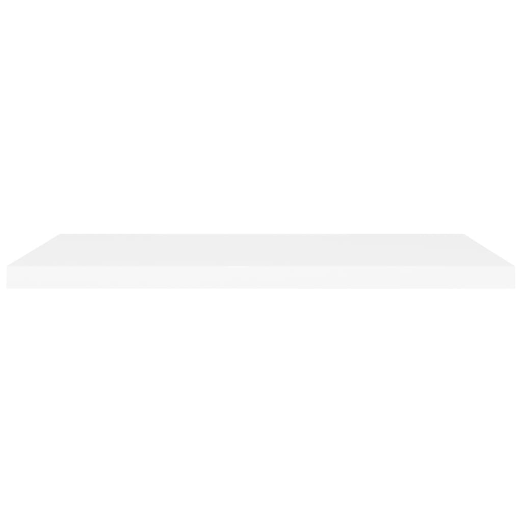Prateleiras parede suspensas 2 pcs 90x23,5x3,8cm MDF branco