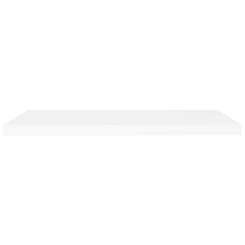 Prateleiras parede suspensas 4 pcs 90x23,5x3,8cm MDF branco
