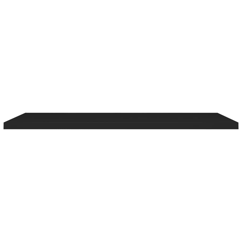 Prateleira de parede suspensa 120x23,5x3,8 cm MDF preto