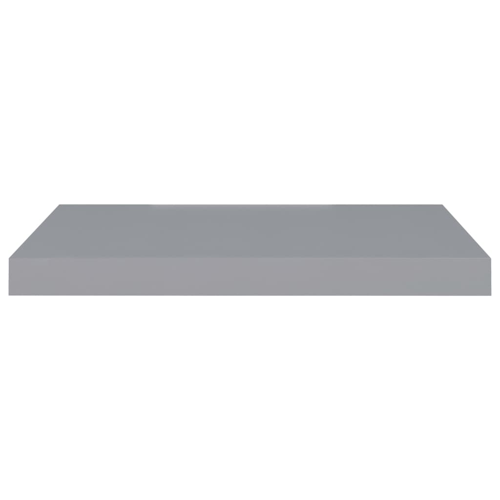 Prateleira de parede suspensa 60x23,5x3,8 cm MDF cinza