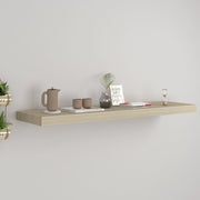 Prateleira de parede suspensa 90x23,5x3,8 cm MDF cor carvalho
