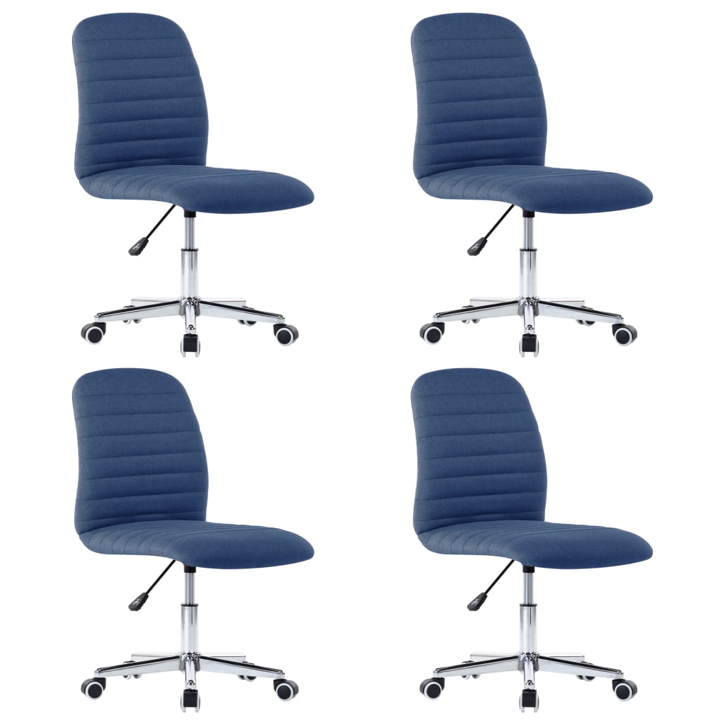 Cadeiras de jantar 4 pcs tecido amarelo mostarda