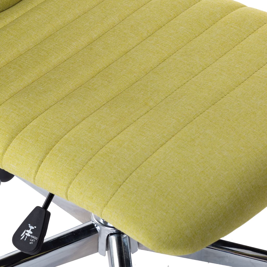 Cadeiras de jantar 4 pcs tecido amarelo mostarda