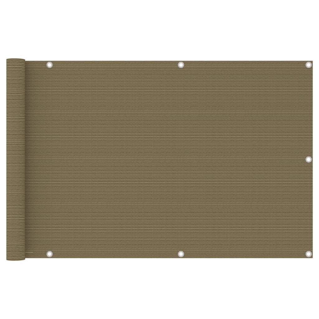 Tela de varanda 75x500 cm PEAD cor