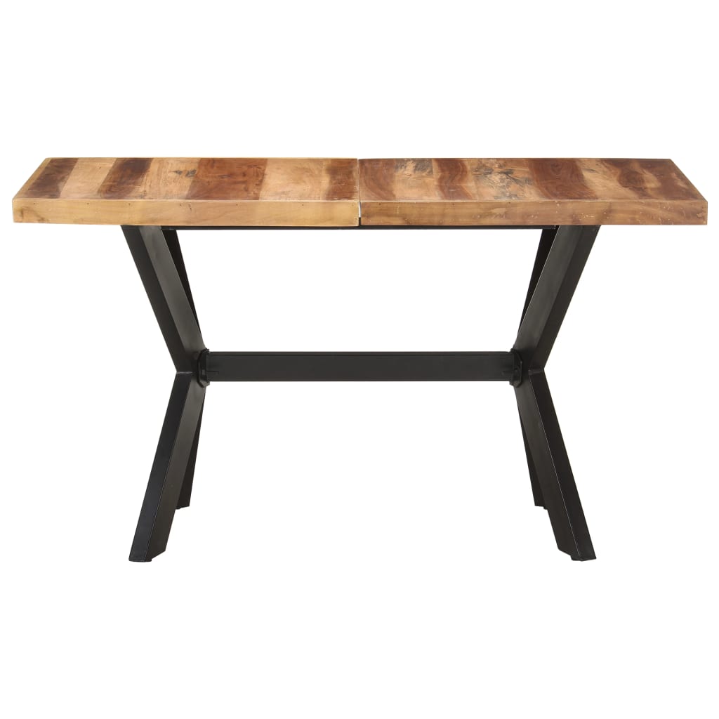 Mesa jantar 140x70x75 cm madeira maciça c/ acabamento a mel