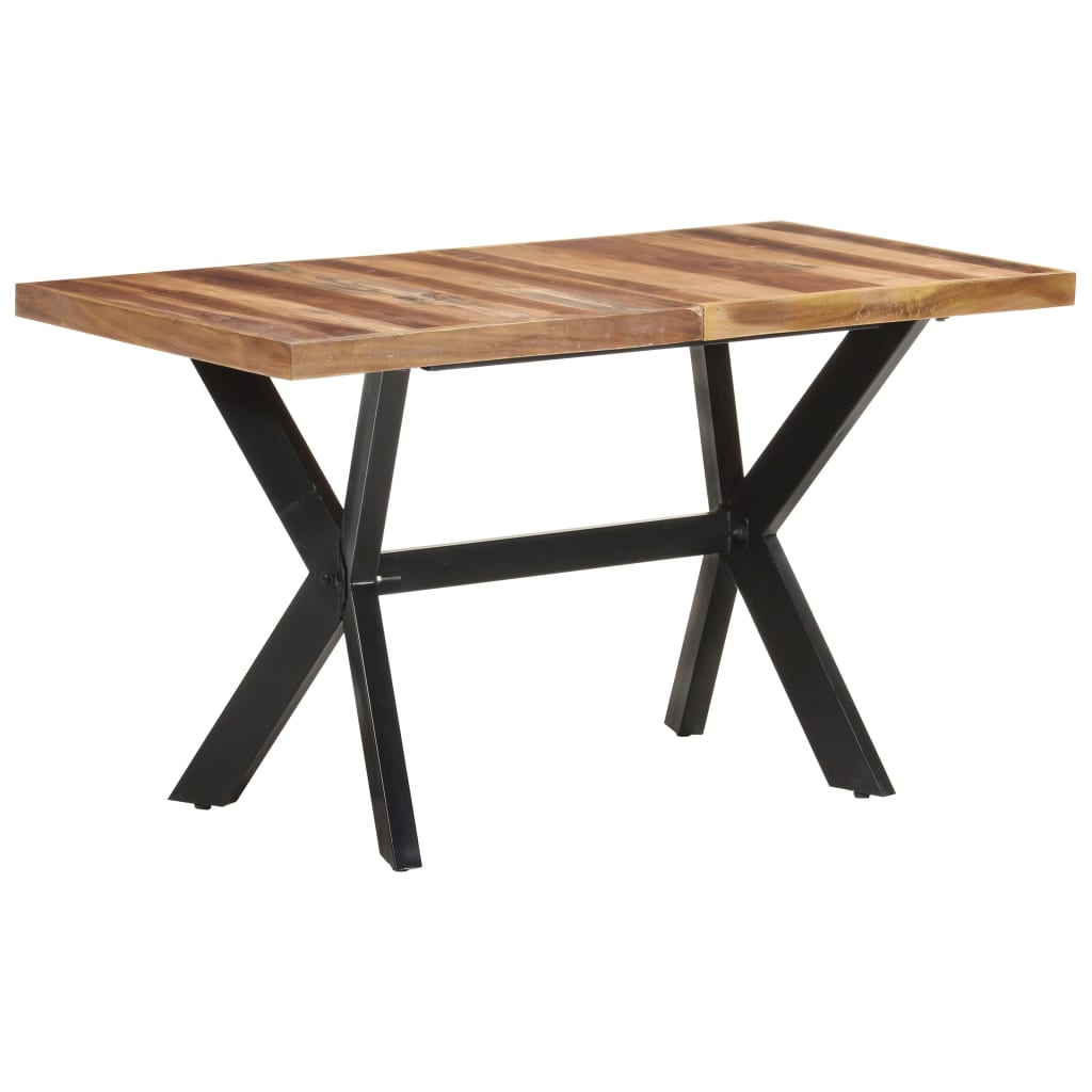 Mesa jantar 140x70x75 cm madeira maciça c/ acabamento a mel