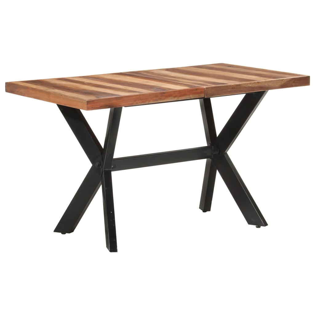 Mesa jantar 140x70x75 cm madeira maciça c/ acabamento a mel