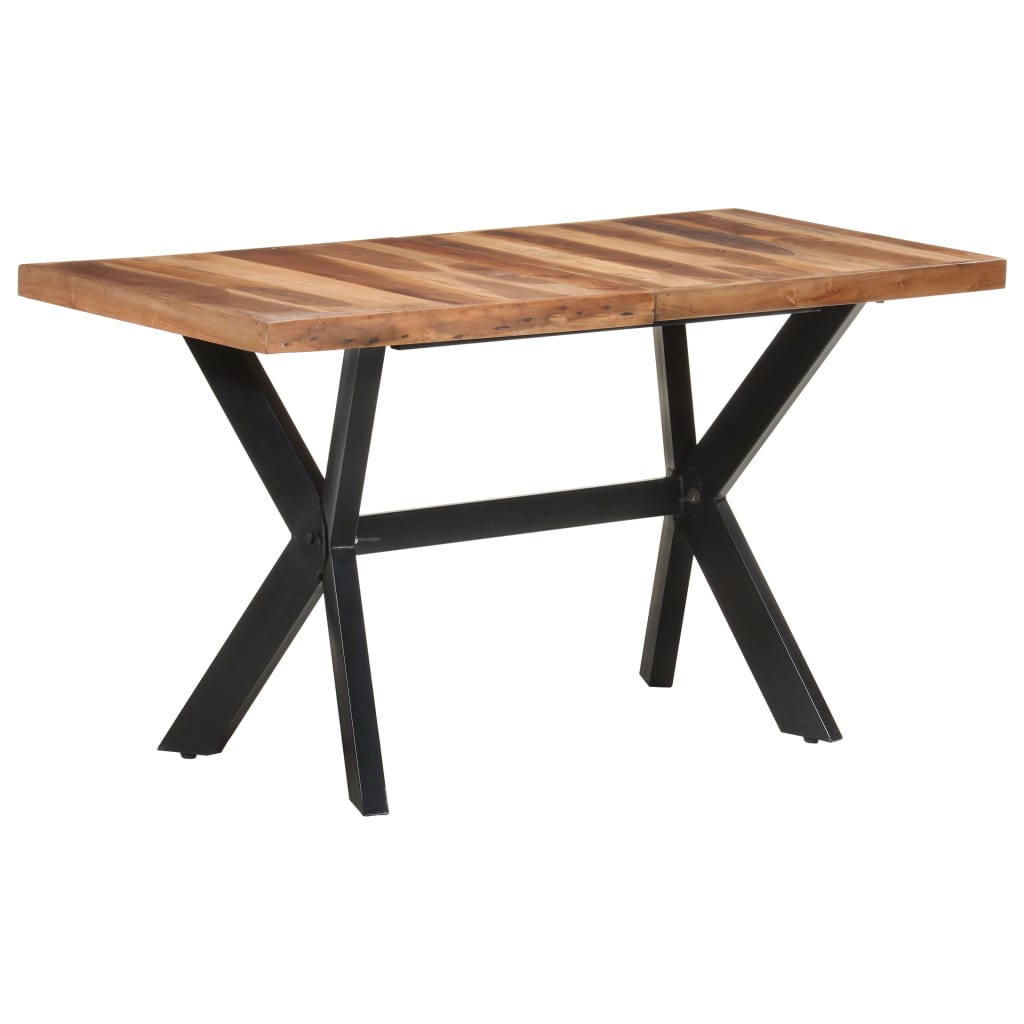 Mesa jantar 140x70x75 cm madeira maciça c/ acabamento a mel