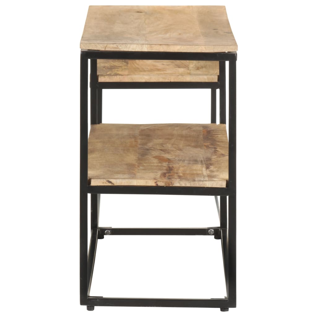 Móvel de TV 180x30x50 cm madeira de mangueira áspera