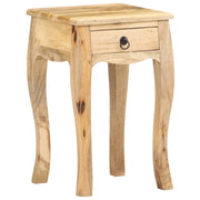 Mesa de cabeceira 28x28x46 cm madeira de mangueira maciça