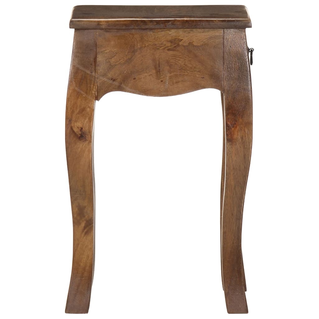 Mesa de cabeceira 28x28x46 cm madeira de mangueira maciça