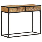 Mesa consola 100x35x75 cm madeira de mangueira maciça