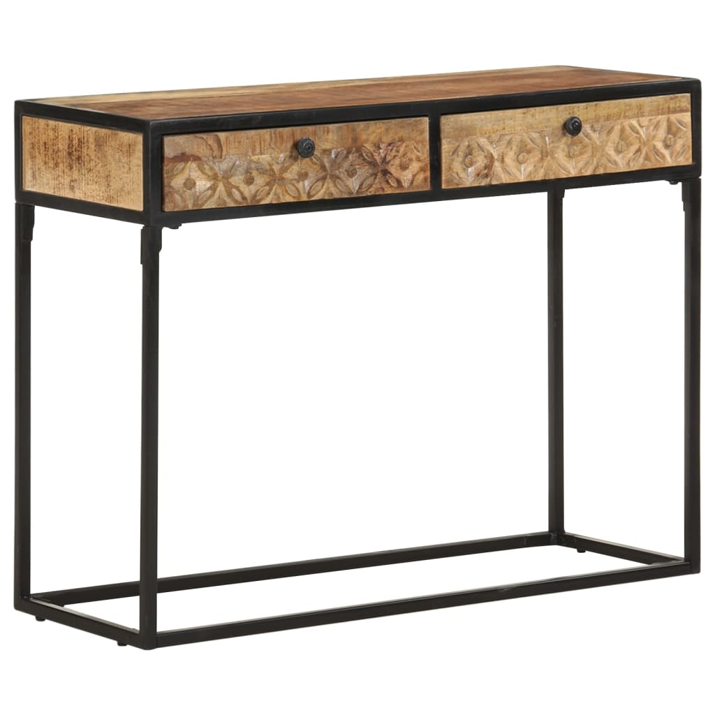 Mesa consola 100x35x75 cm madeira de mangueira maciça