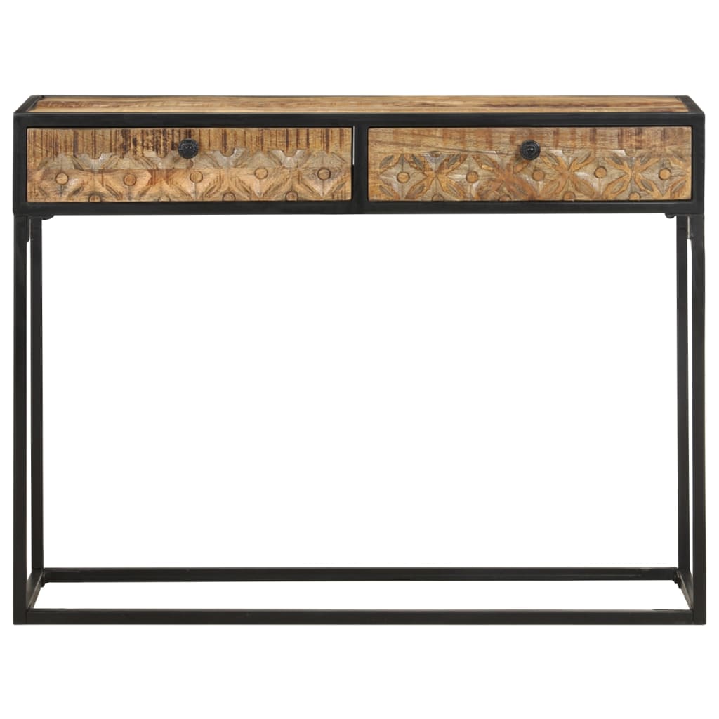 Mesa consola 100x35x75 cm madeira de mangueira maciça