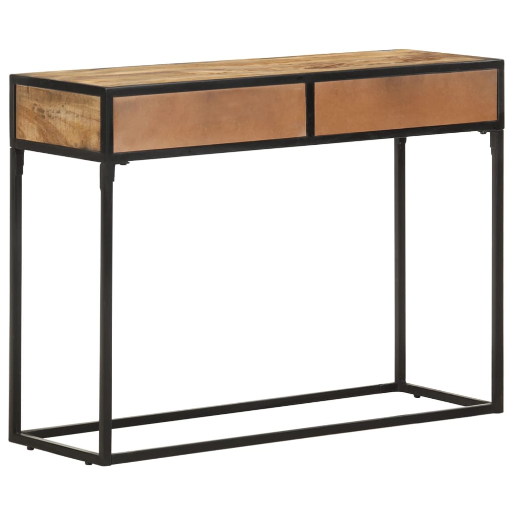 Mesa consola 100x35x75 cm madeira de mangueira maciça