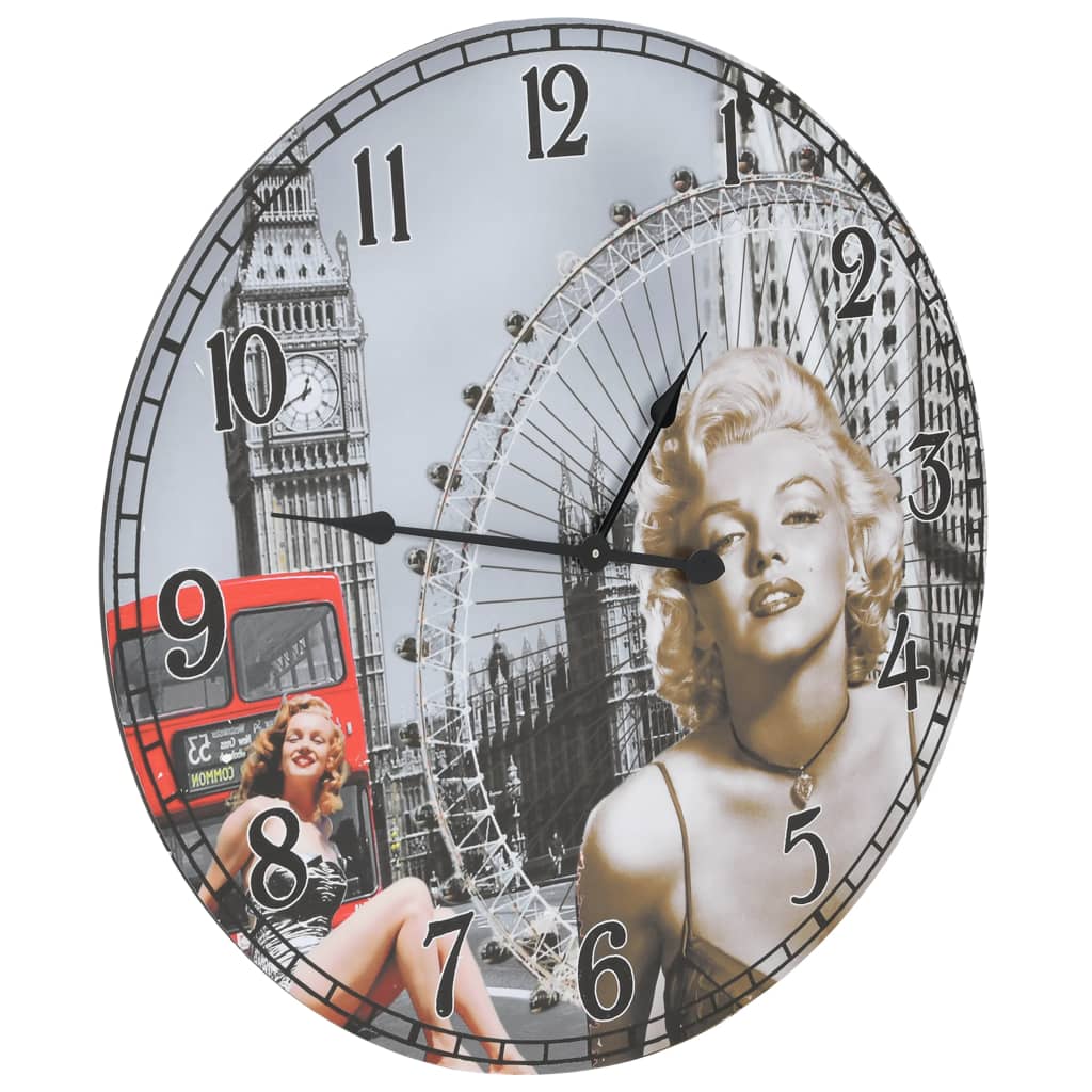 Relógio de parede vintage 60 cm