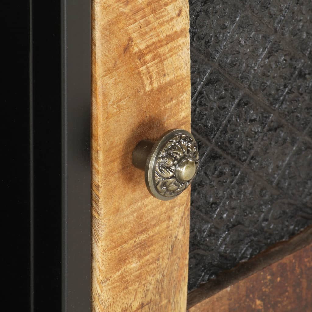 Móvel de TV 90x30x40 cm madeira de mangueira áspera