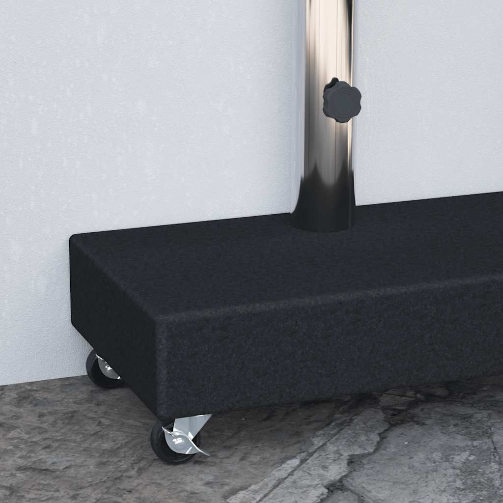 Base para guarda-sol 45x25x8 cm granito preto