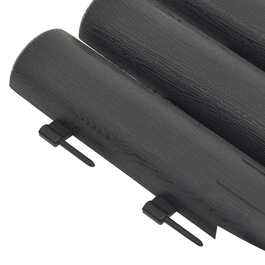 Bordas de relvado 36 pcs 10 m PP antracite