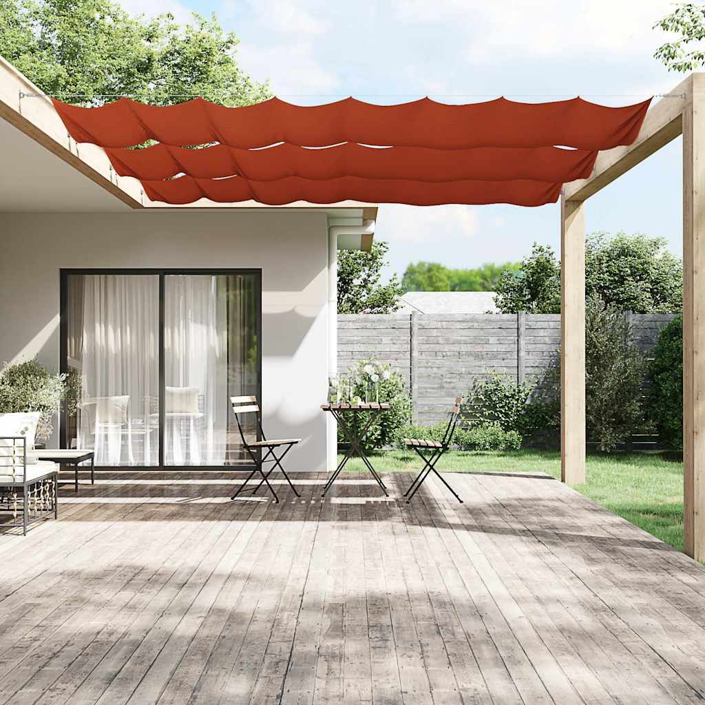 Toldo vertical 180x1000 cm tecido oxford cor terracota