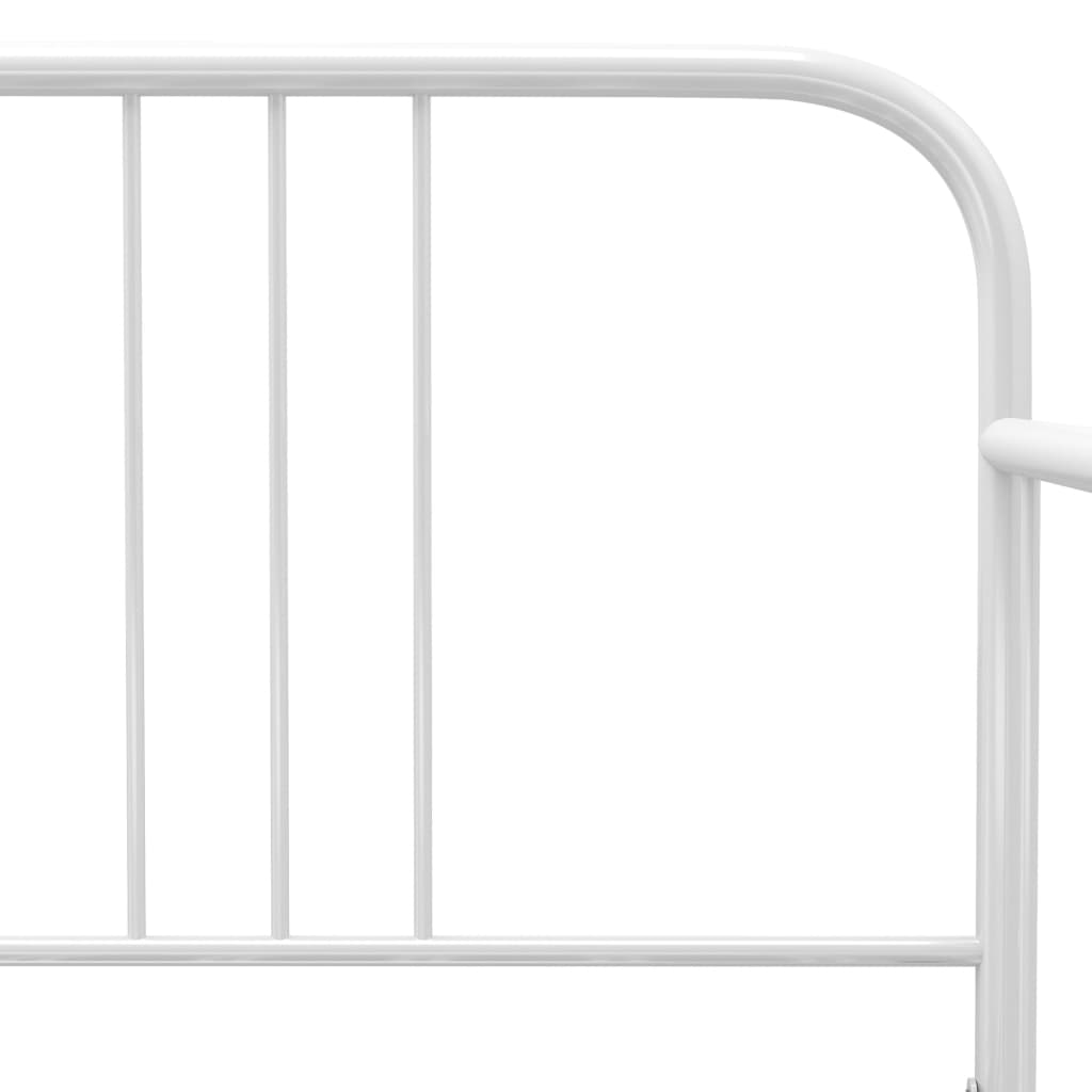 Sofá-cama 90x200 cm metal branco