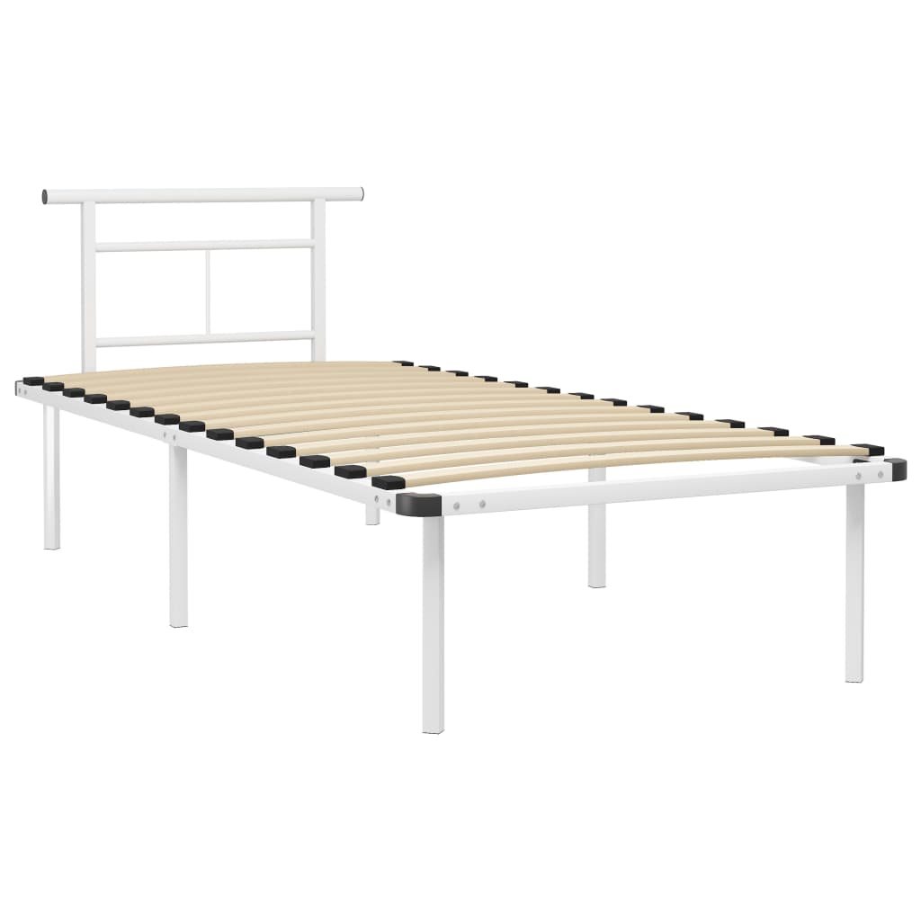 Estrutura de cama metal 90x200 cm branco