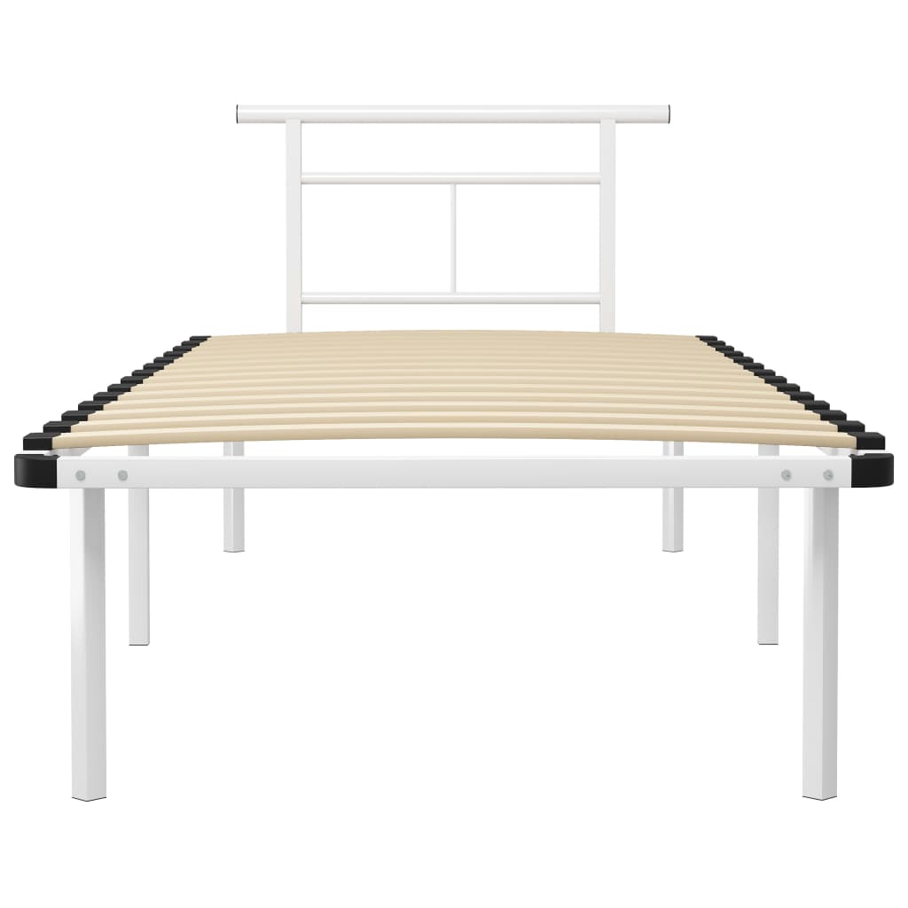 Estrutura de cama metal 90x200 cm branco