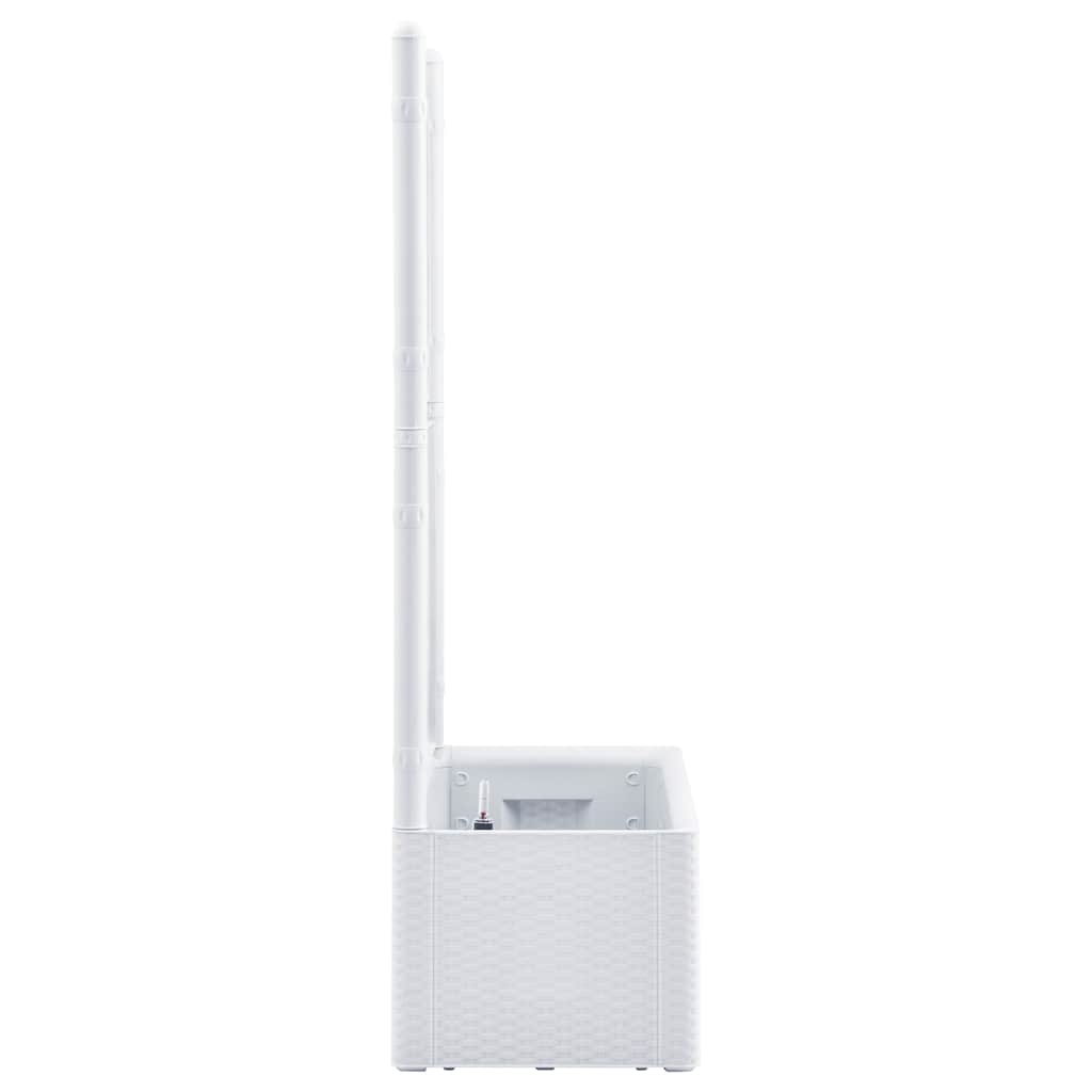 Vaso/floreira c/ treliça e sistema de rega automática branco
