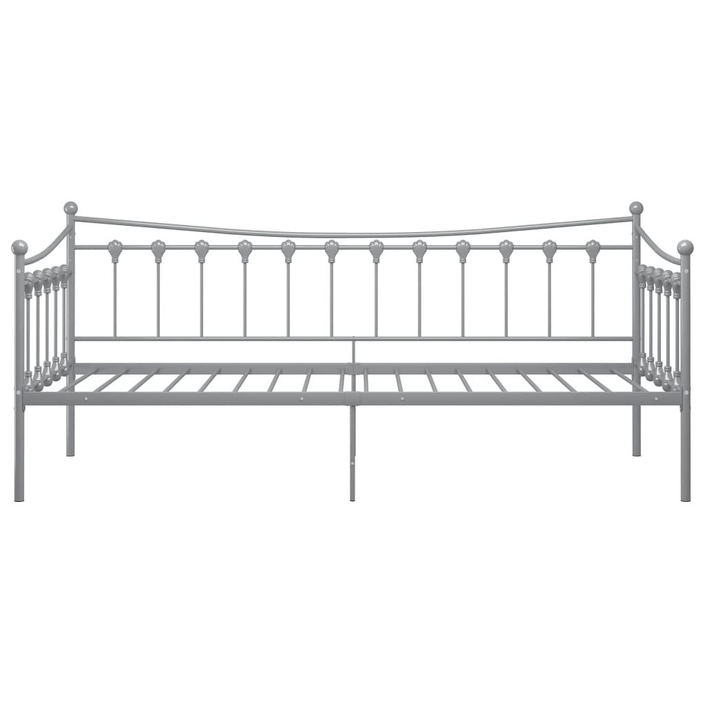 Sofá-cama 90x200 cm metal cinzento