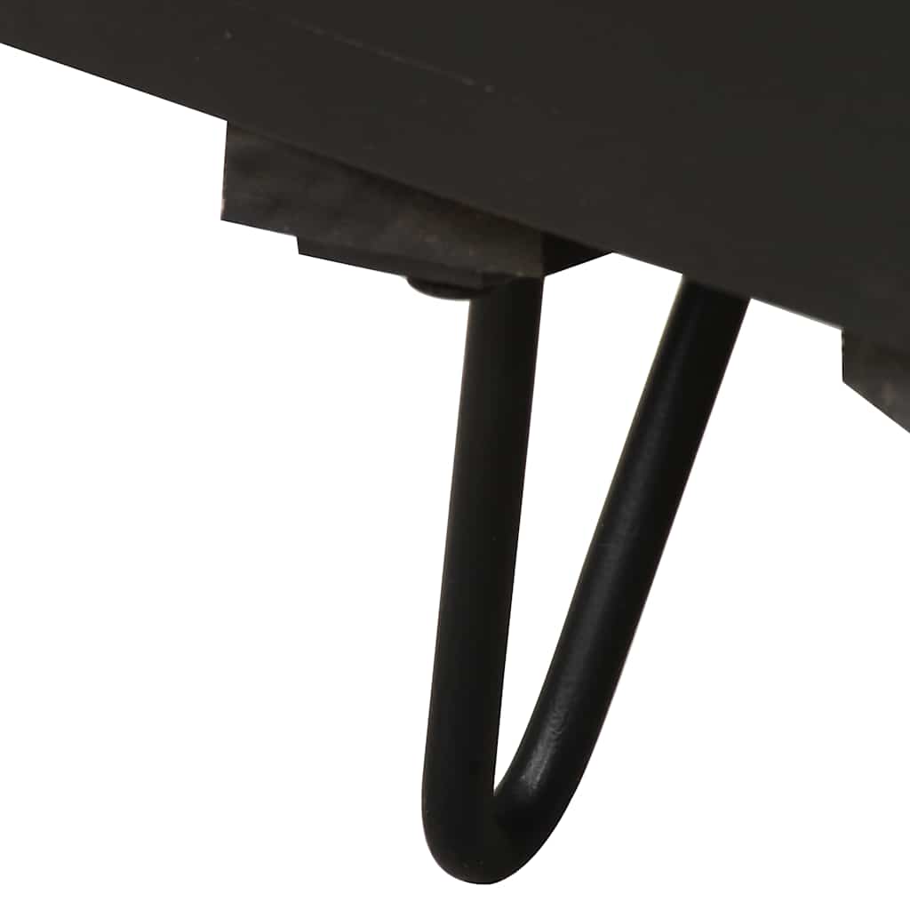 Mesa de cabeceira c/ frente bronze 40x30x50 cm mangueira maciça