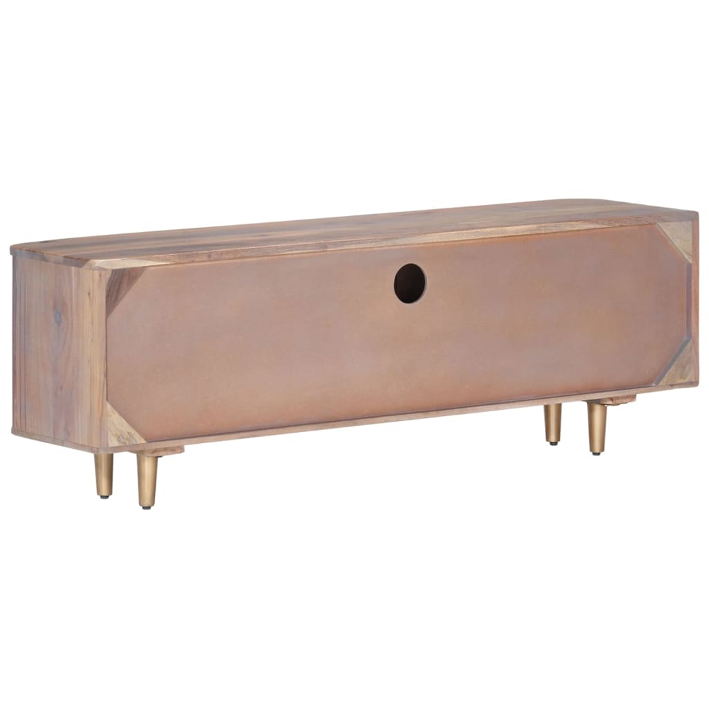 Móvel de TV 118x30x40 cm madeira de acácia maciça