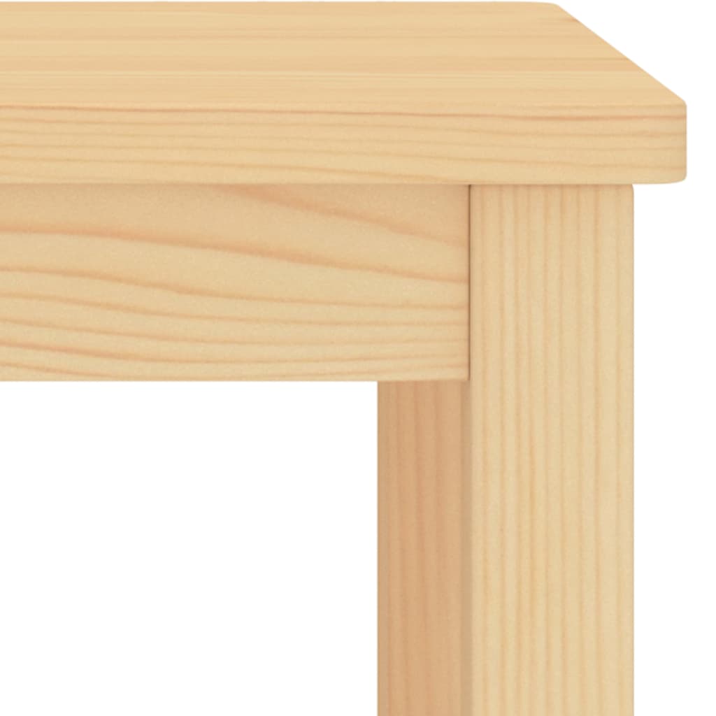 Mesa de cabeceira 35x30x47 cm madeira de pinho maciça natural
