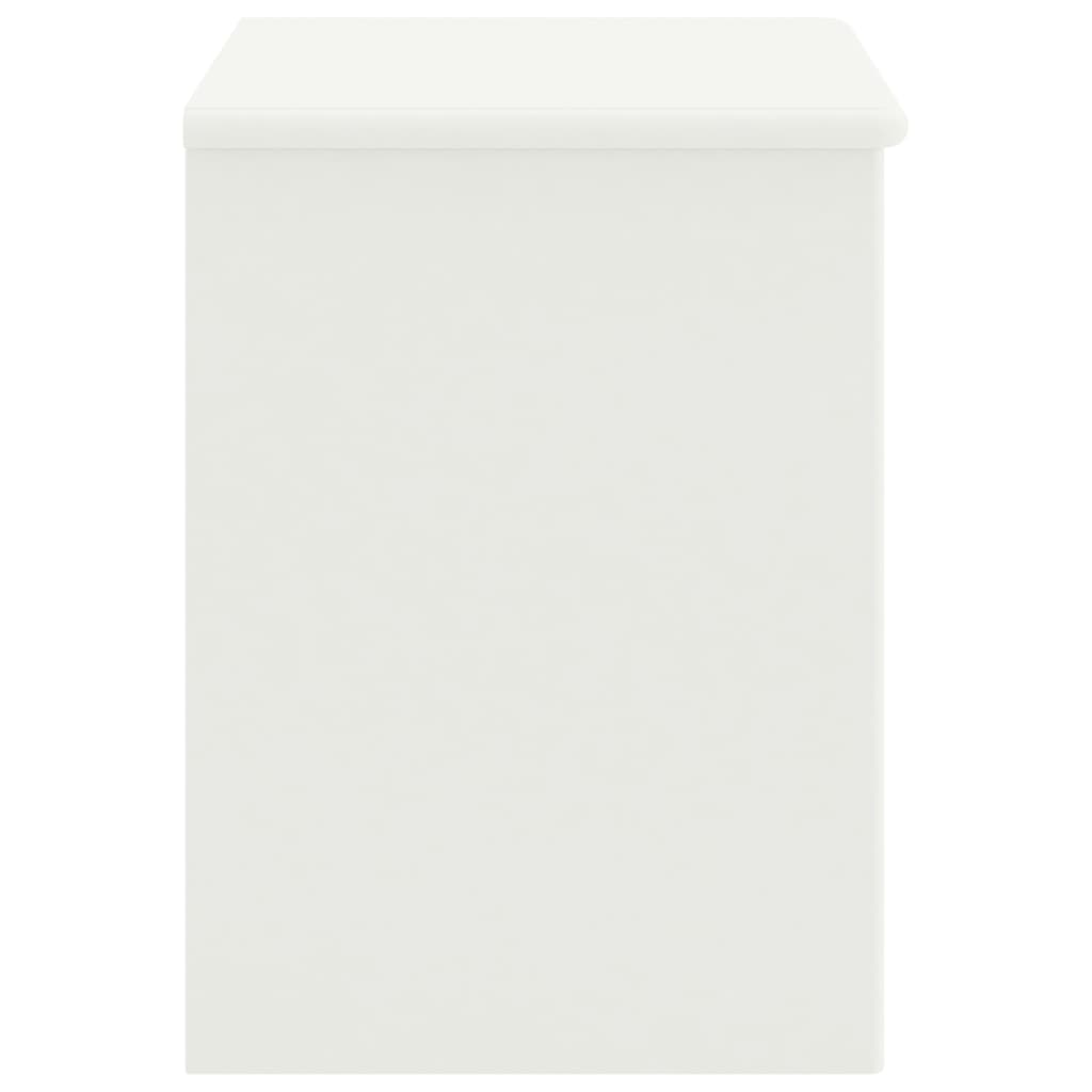 Mesa de cabeceira 35x30x40 cm madeira de pinho maciça branco