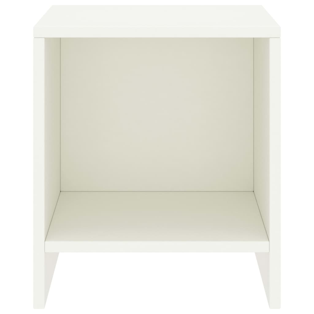 Mesa de cabeceira 35x30x40 cm madeira de pinho maciça branco