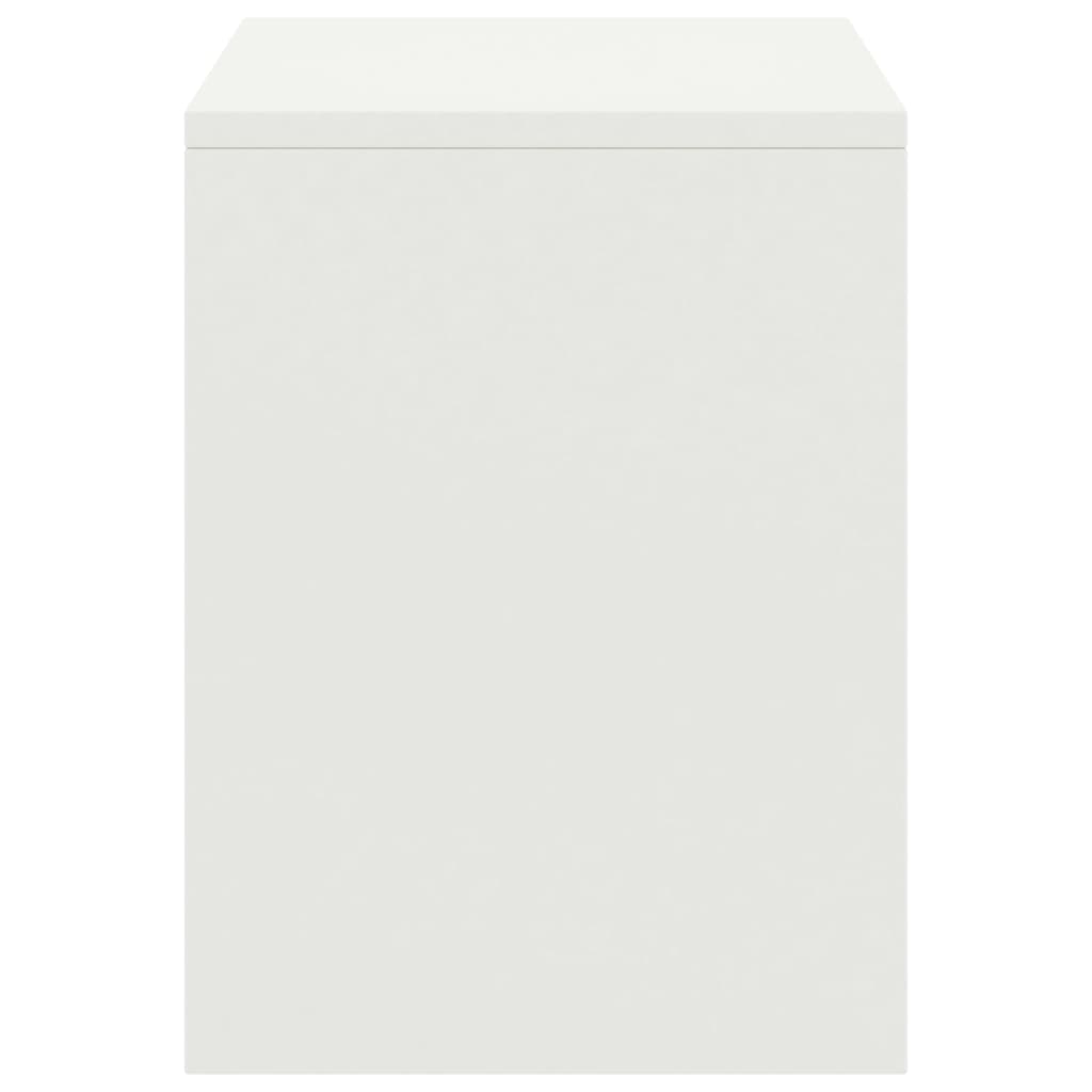 Mesa de cabeceira 35x30x40 cm madeira de pinho maciça branco