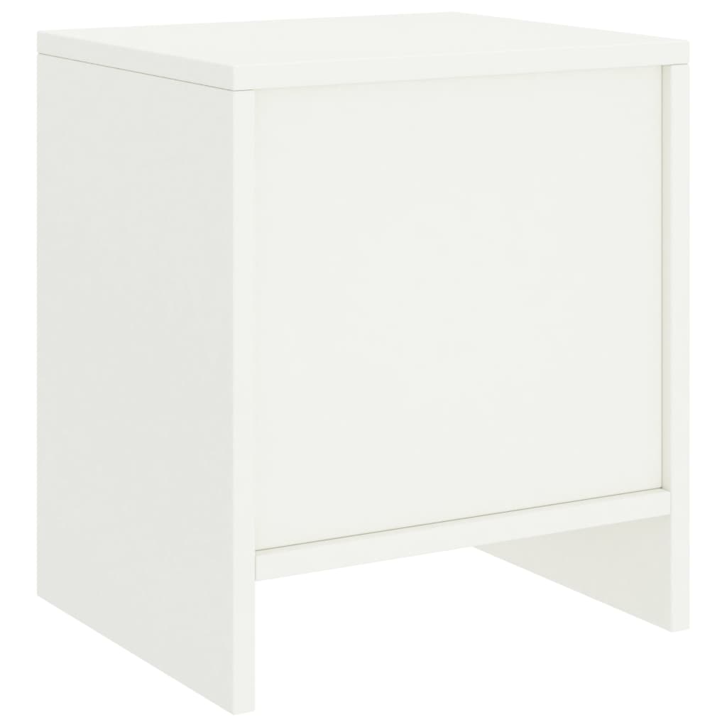 Mesa de cabeceira 35x30x40 cm madeira de pinho maciça branco