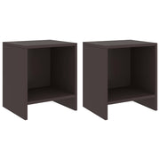 Mesas de cabeceira 2pcs 35x30x40cm pinho maciço castanho-escuro