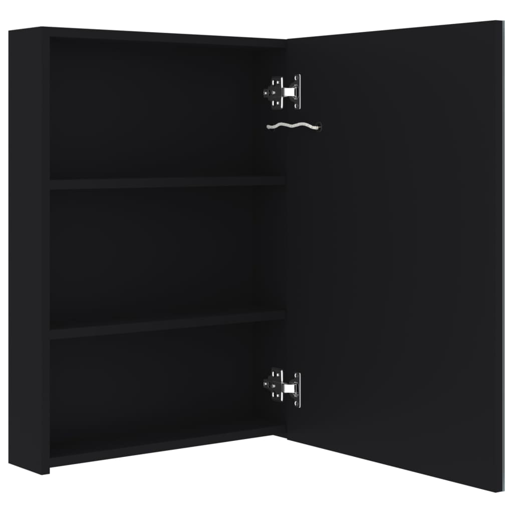 Armário espelhado para casa de banho com LED 50x13x70 cm