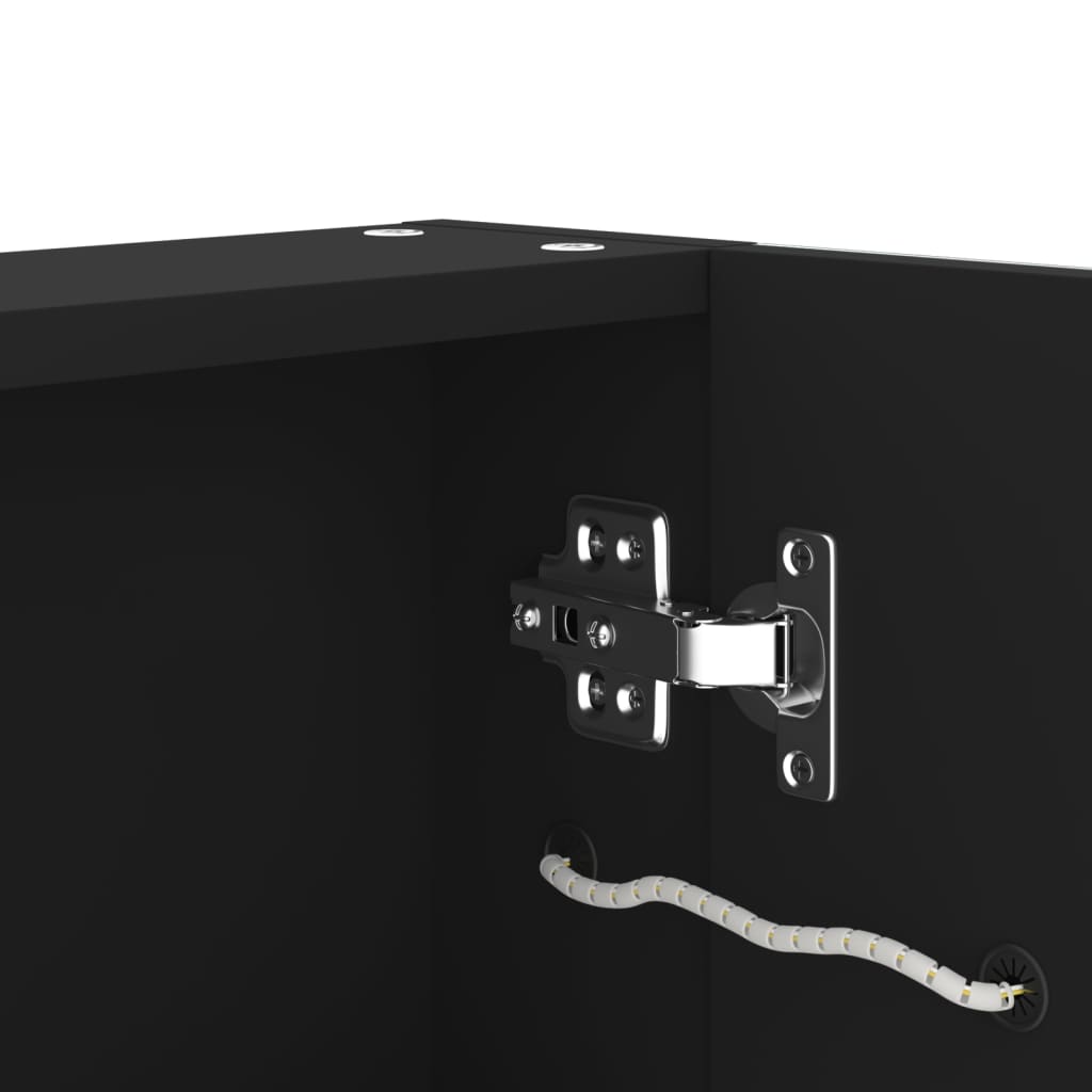 Armário espelhado para casa de banho com LED 50x13x70 cm