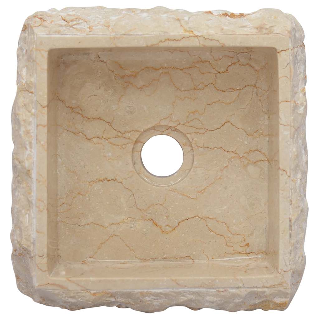 Lavatório 30x30x13 mármore cor creme