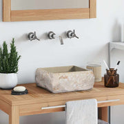 Lavatório 30x30x13 mármore cor creme