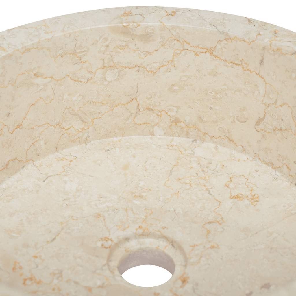 Lavatório Ø40x15 mármore cor creme