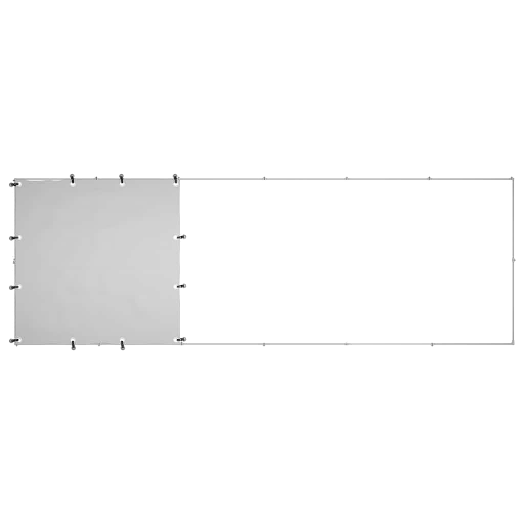 Canil para cães 330x110x110 cm aço prateado
