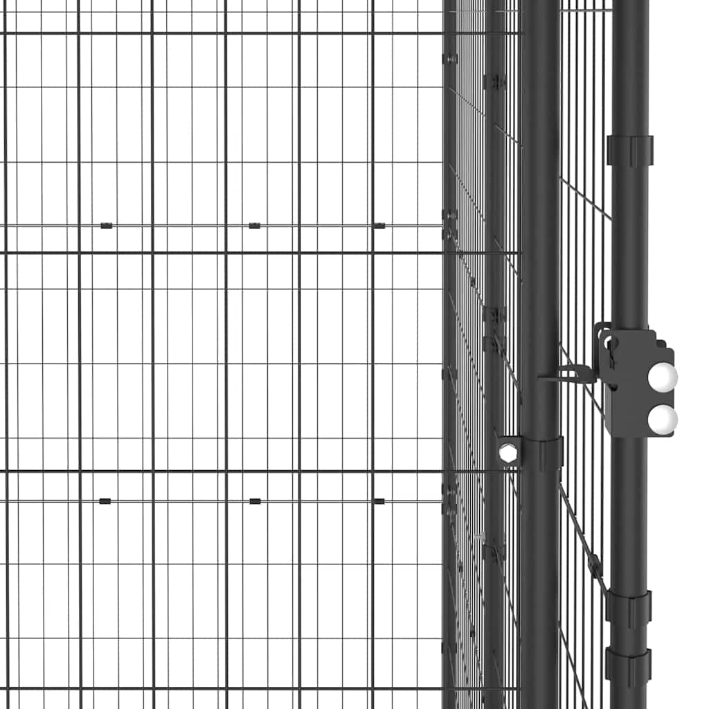 Canil de exterior 110x220x180 cm aço